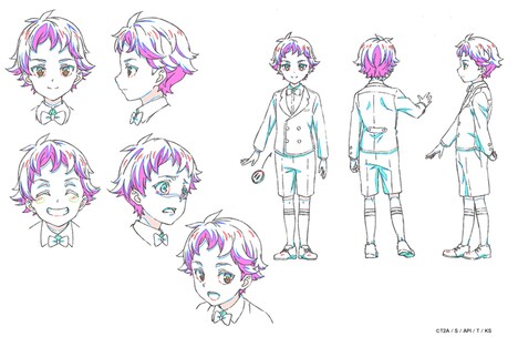 「KING OF PRISM -Shiny Seven Stars-」より、幼少期の十王院カケルの設定画。