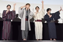 左から高杉真宙、佐野玲於、中川大志、横浜流星。