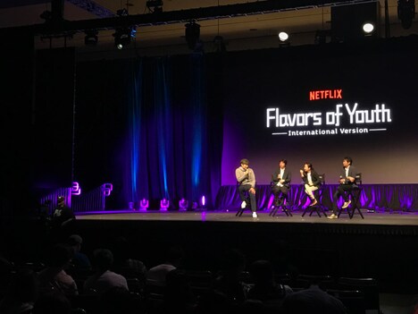 「詩季織々」ワールドプレミア上映の様子。