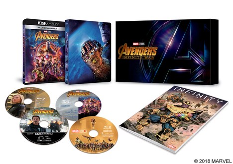 「アベンジャーズ／インフィニティ・ウォー」4K UHD MovieNEX プレミアムBOX展開図