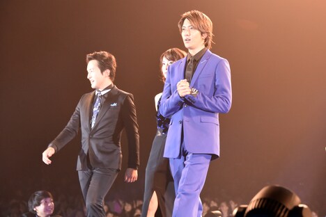 「劇場版コード・ブルー -ドクターヘリ緊急救命-」完成披露試写会の様子。