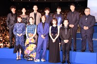 「劇場版コード・ブルー -ドクターヘリ緊急救命-」完成披露試写会の様子。