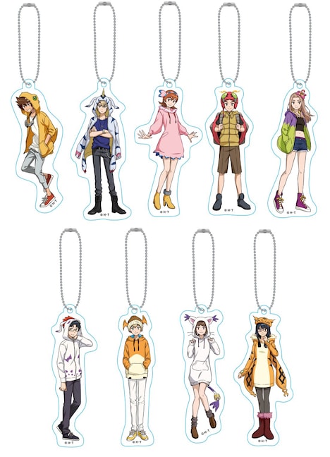 トレーディングアクリルキーホルダー（各600円）