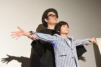 「万引き家族」大ヒット御礼Q&Aイベントの様子。