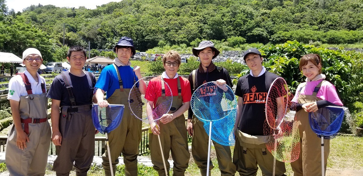 7月22日放送「緊急SOS! 池の水ぜんぶ抜く大作戦」収録時の様子。