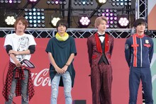 左から赤楚衛二、犬飼貴丈、伊藤あさひ、結木滉星。