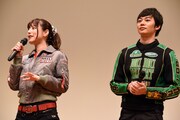 「炎神戦隊ゴーオンジャー 10 YEARS GRANDPRIX」完成披露舞台挨拶の様子。