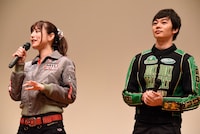 「炎神戦隊ゴーオンジャー 10 YEARS GRANDPRIX」完成披露舞台挨拶の様子。