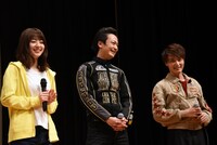 「炎神戦隊ゴーオンジャー 10 YEARS GRANDPRIX」完成披露舞台挨拶の様子。