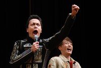 「炎神戦隊ゴーオンジャー 10 YEARS GRANDPRIX」完成披露舞台挨拶の様子。