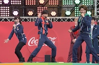 警察チェンジの様子。