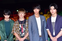 左から高杉真宙、佐野玲於、中川大志、横浜流星。