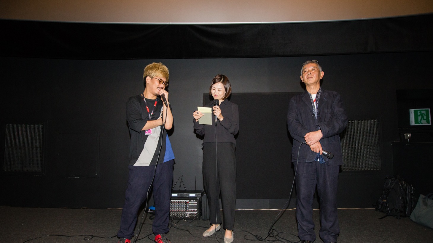 二宮健（左）と梅川治男（右）。