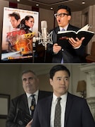 宮川大輔(上段)と、「アントマン&ワスプ」日本語吹替版で宮川が声を当てるウー(下段右)。