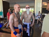 コミコン2018に参加した「ドラゴンボール」のコスプレイヤー。