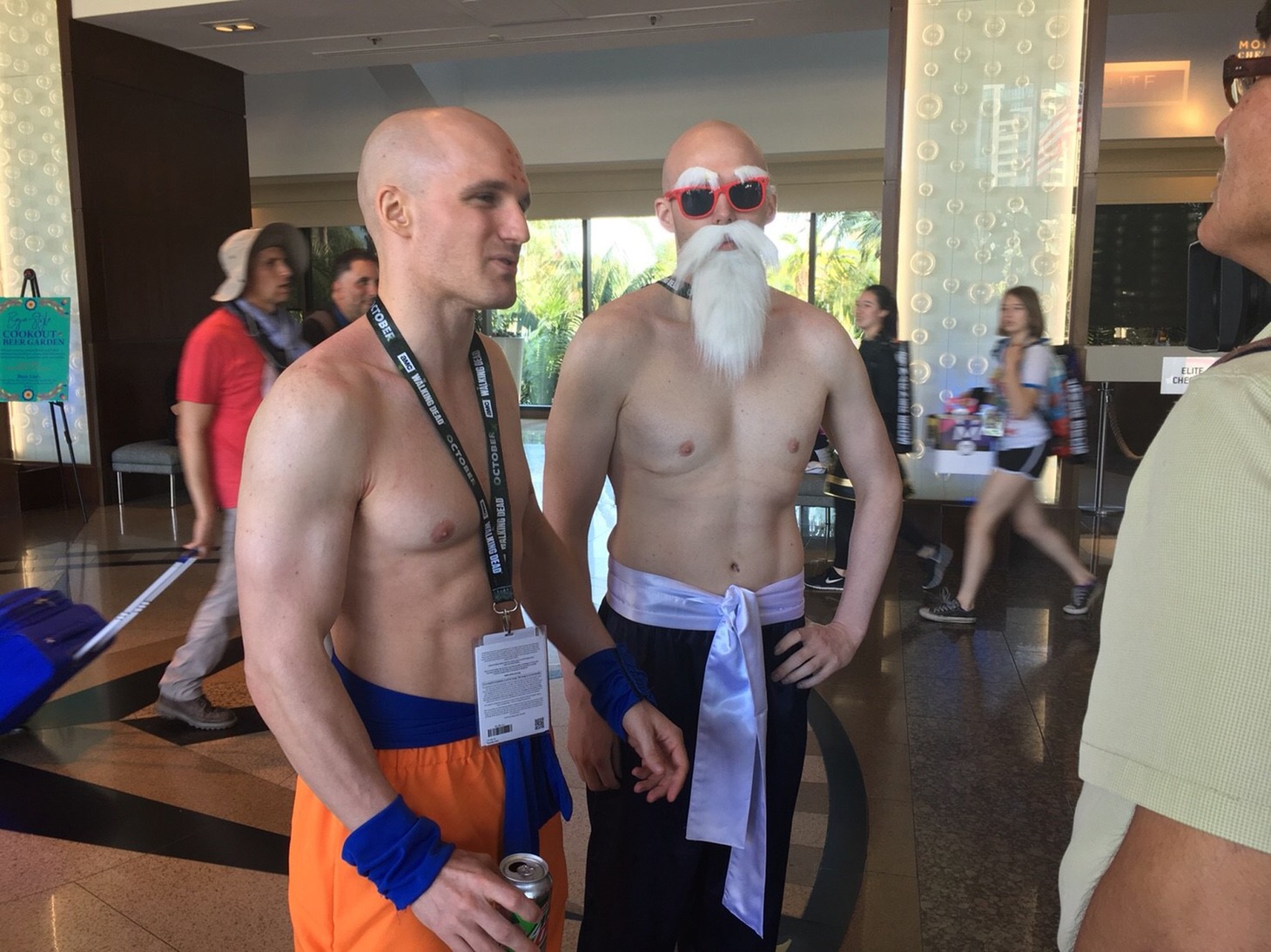 コミコン2018に参加した「ドラゴンボール」のコスプレイヤー。