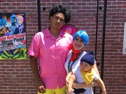 コミコン2018に参加した「ドラゴンボール」のコスプレイヤー。