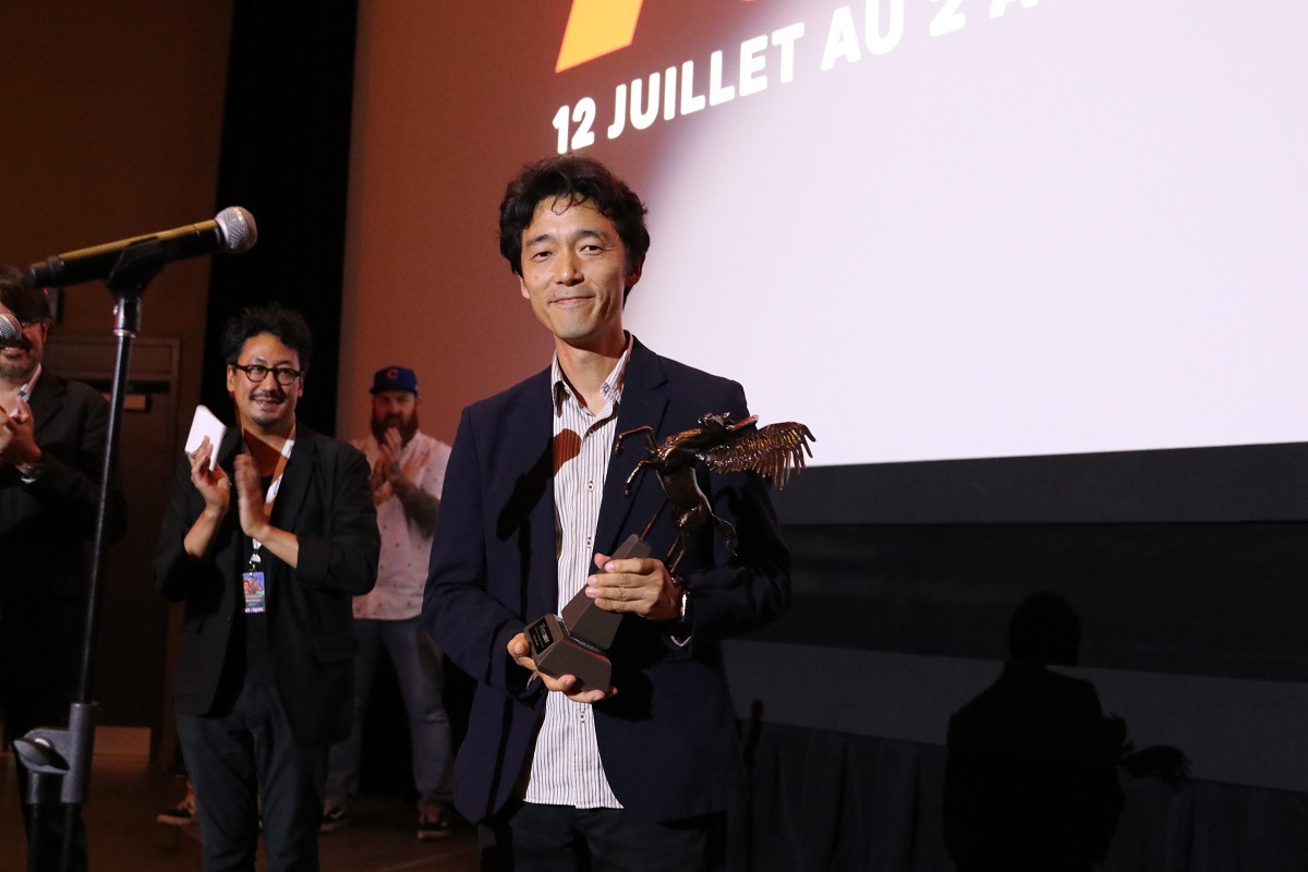 第22回ファンタジア国際映画祭で「Outstanding Achievement Award 2018」を受賞した佐藤信介。