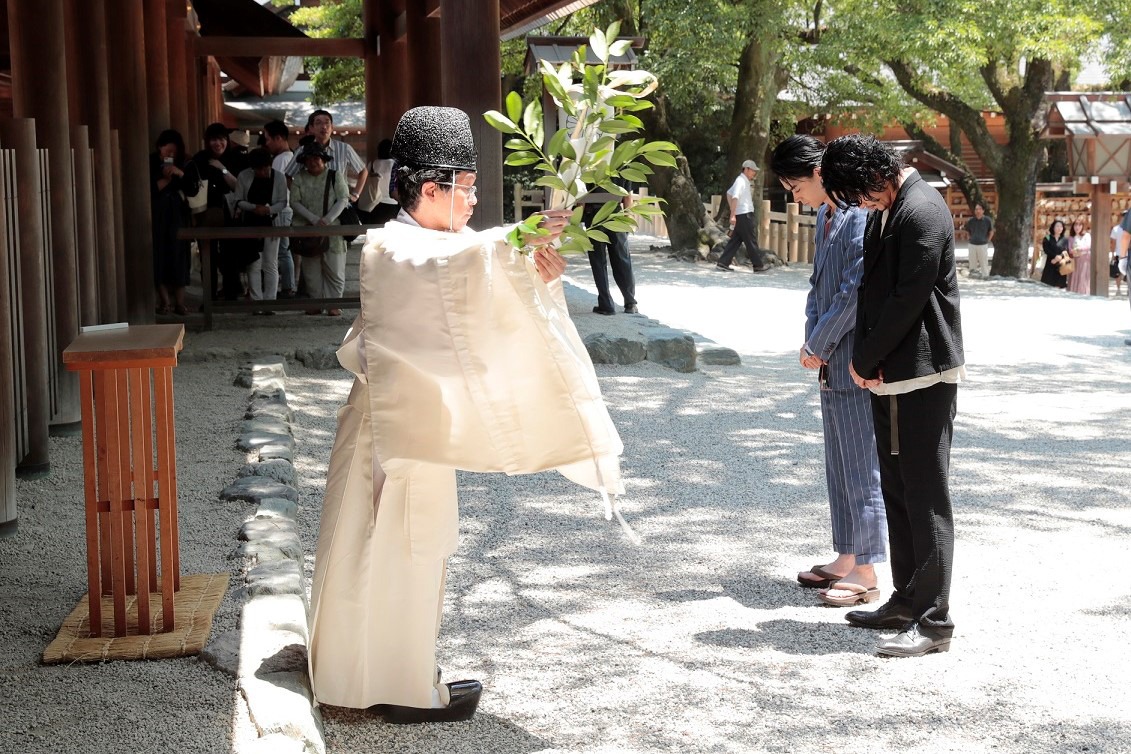「銀魂2 掟は破るためにこそある」大ヒット祈願イベントの様子。
