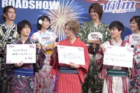 「劇場版 仮面ライダービルド Be The One」「快盗戦隊ルパンレンジャーVS警察戦隊パトレンジャー en film」完成披露イベントの様子。