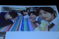 スクリーンに映し出されたメイキングカット。