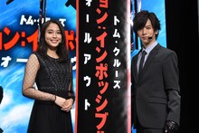 「ミッション：インポッシブル／フォールアウト」PRイベントの様子。左から広瀬アリス、DAIGO。