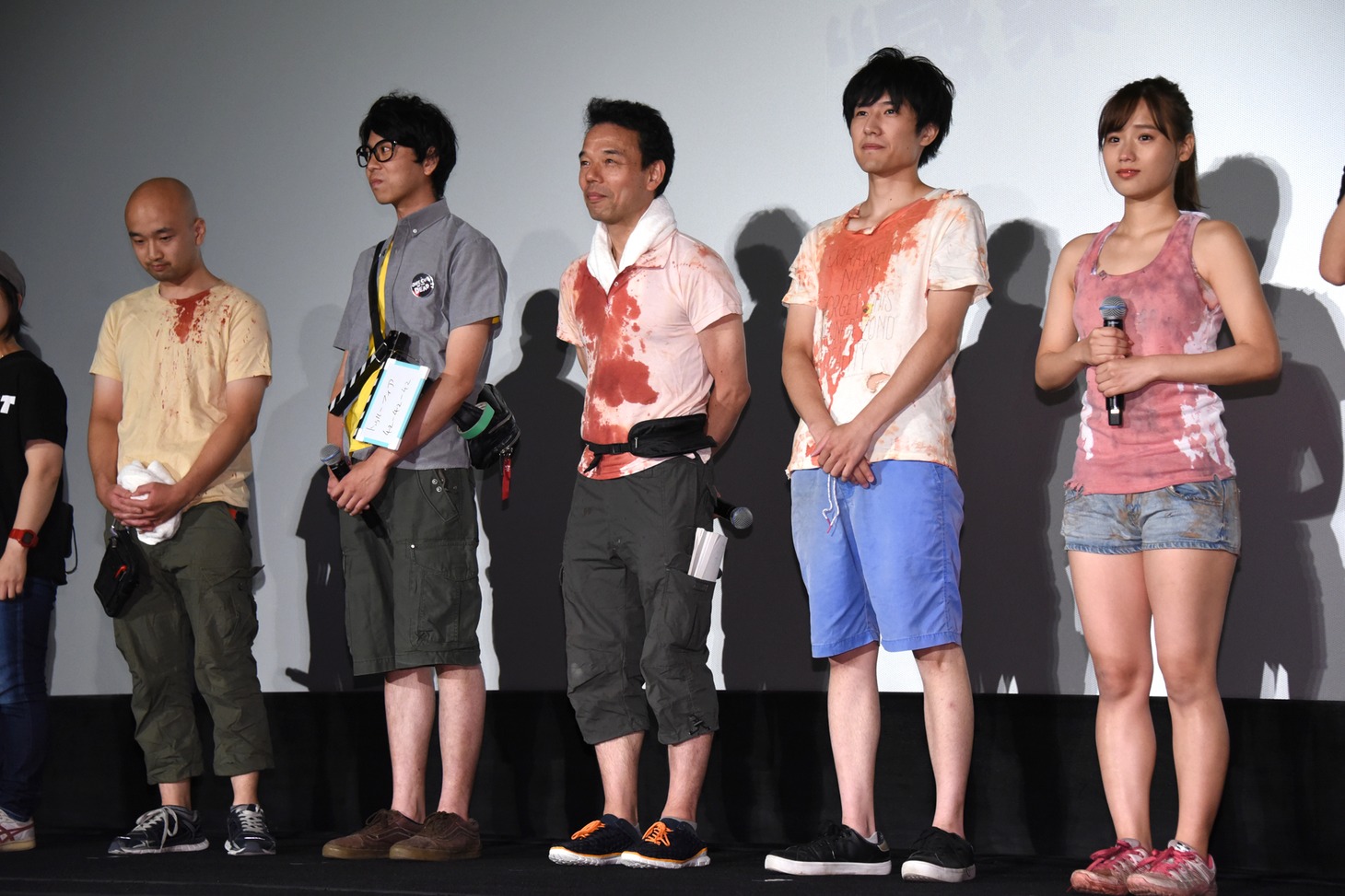左から山崎俊太郎、市原洋、細井学、長屋和彰、秋山ゆずき。