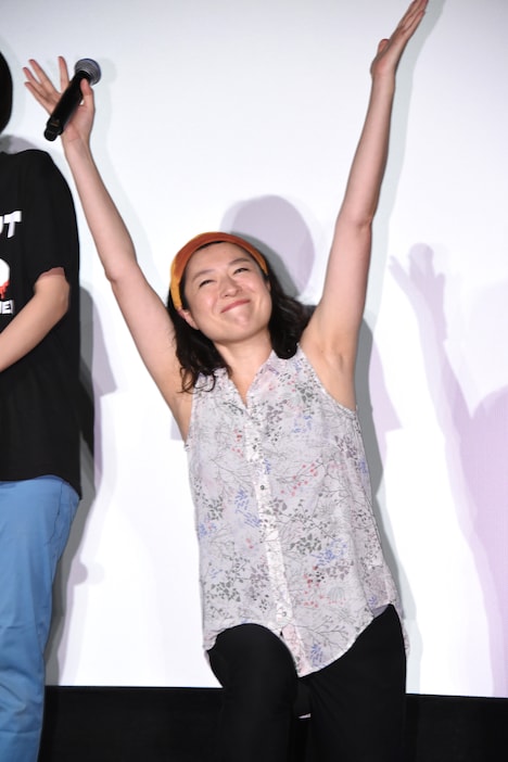 しゅはまはるみが満面の笑みで「ポンッ！」を決めた瞬間。