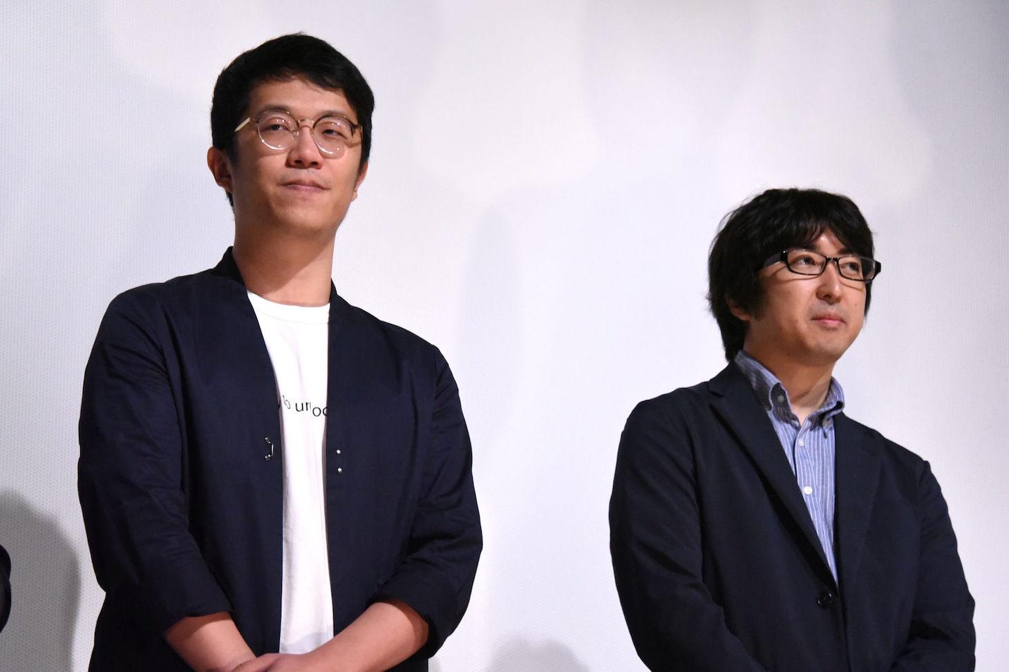 左からリ・ハオリン監督、竹内良貴監督。