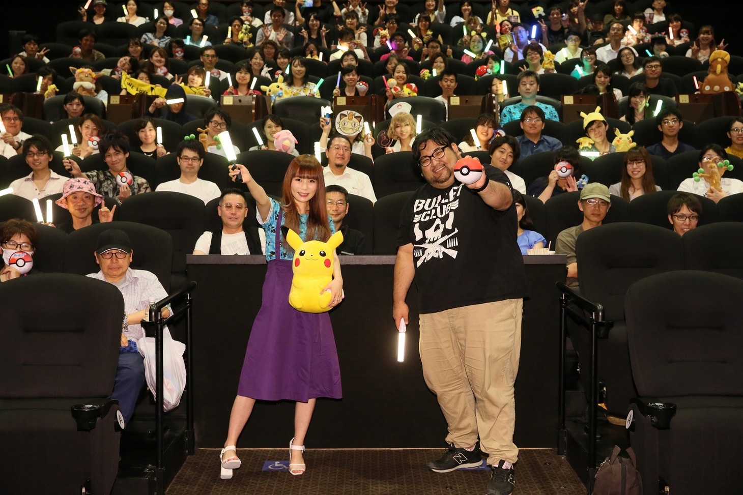 「劇場版ポケットモンスター みんなの物語」応援上映イベントの様子。