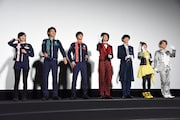 「快盗戦隊ルパンレンジャーVS警察戦隊パトレンジャー en film」公開2日目舞台挨拶の様子。