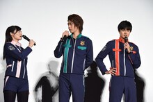 左から奥山かずさ、横山涼、結木滉星。