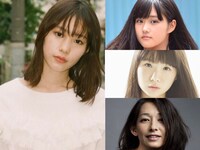 左から時計回りに南沙良、原菜乃華、小野花梨、片岡礼子。