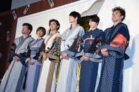 「銀魂2 掟は破るためにこそある」完成披露試写会の様子。