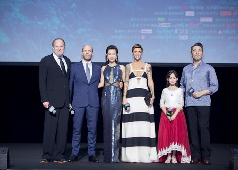 「MEG ザ・モンスター」北京プレミアの様子。