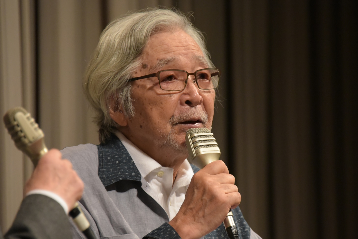 「第七回新藤兼人平和映画祭」トークイベントに登壇した山田洋次。