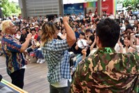 「パパはわるものチャンピオン」トークバトルイベントの様子。