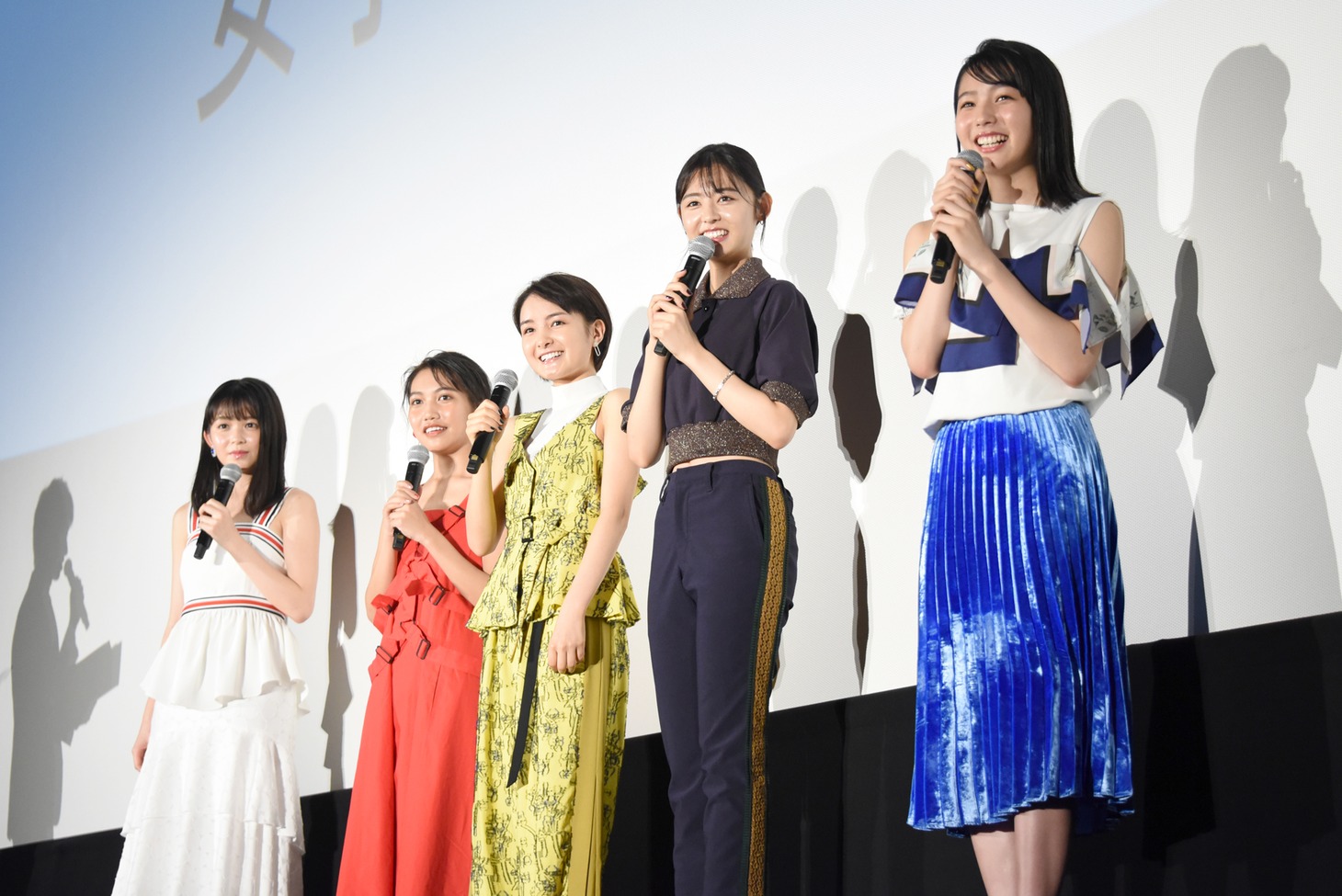 「青夏 きみに恋した30日」女子会舞台挨拶の様子。