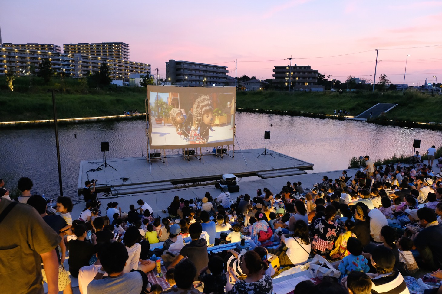 2018年7月開催の「ねぶくろシネマ＠柏の葉 T-SITE」の様子。