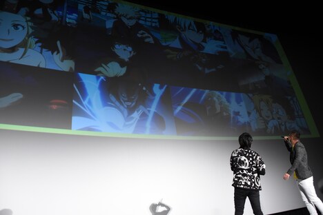 「僕のヒーローアカデミア THE MOVIE ~2人の英雄~」イベントの様子。