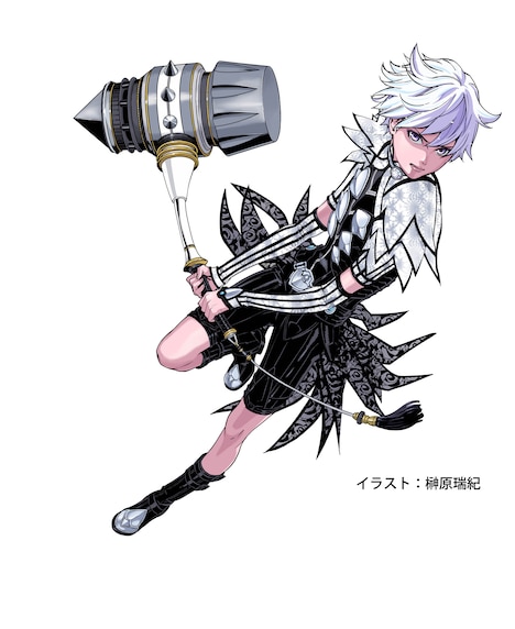 劇中マンガ「リエゾン・ディアーヴォロ」より、リューハ。