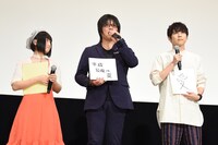 左から悠木碧、森川智之、梶裕貴。