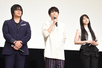 左から森川智之、梶裕貴、雨宮天。