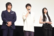 左から森川智之、梶裕貴、雨宮天。