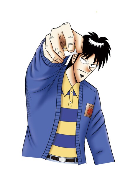 井川ひろゆきの原作イラスト。(c)福本伸行／竹書房