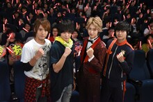 左から赤楚衛二、犬飼貴丈、伊藤あさひ、結木滉星。