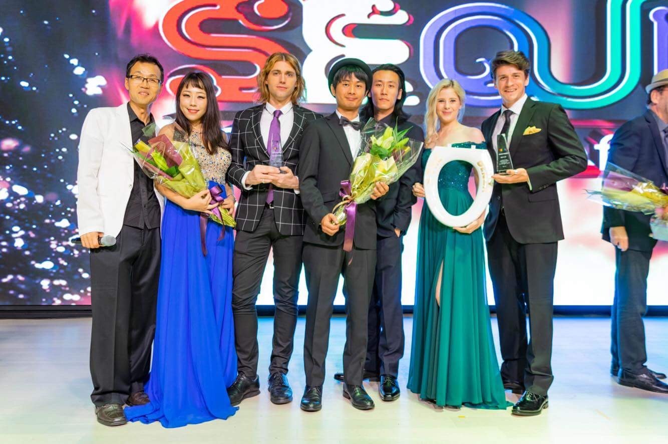 「Seoul webfest」授賞式の様子。