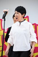 応援団風に大きな叫び声で挨拶をするふせえり。