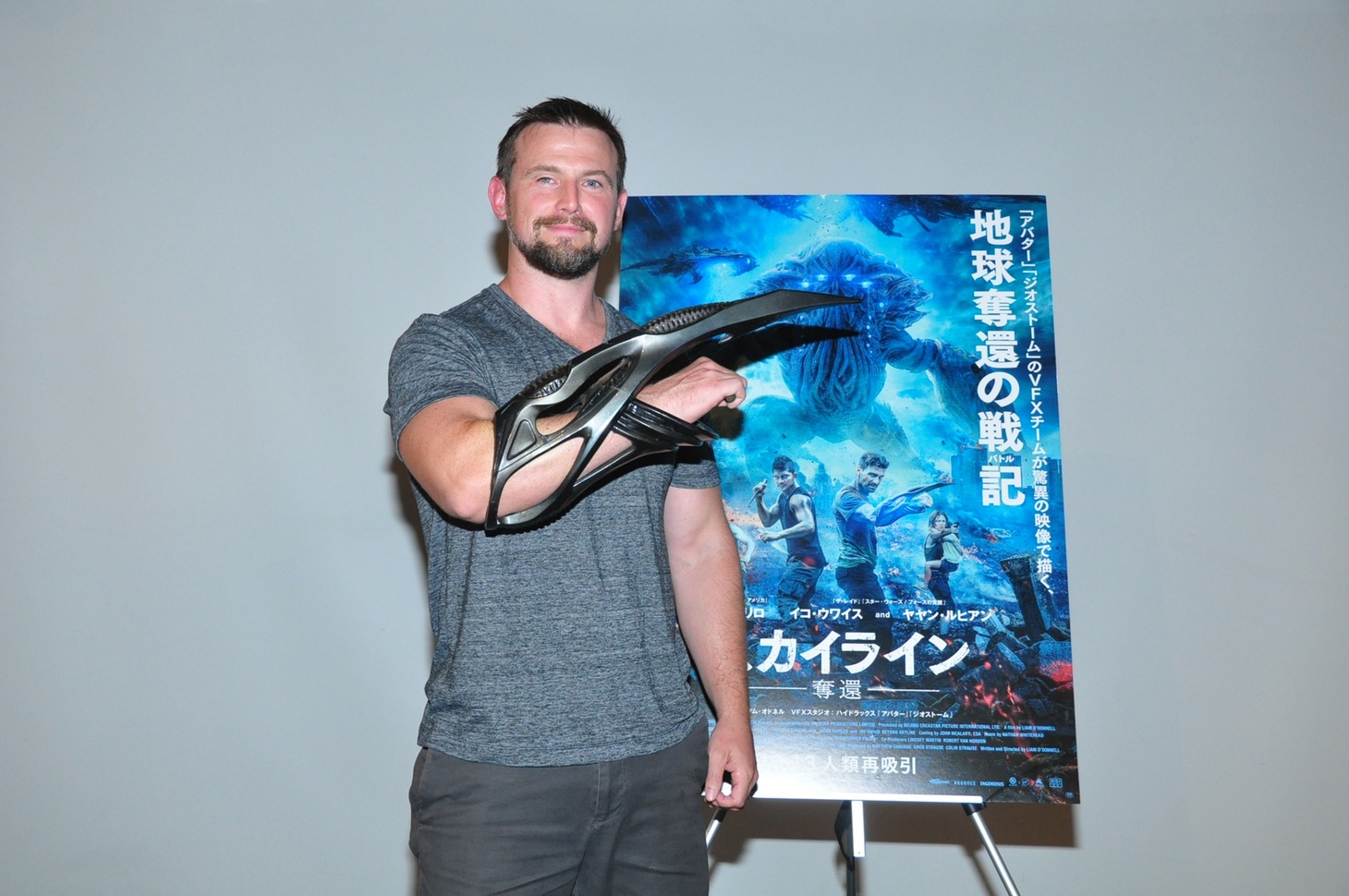 「スカイライン-奪還-」のトークイベントに出席したリアム・オドネル。