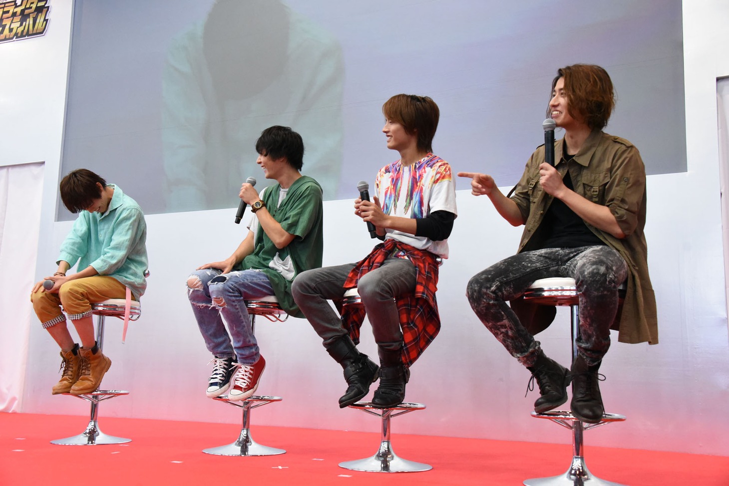 「仮面ライダージオウ × 仮面ライダービルド バトンタッチ！平成仮面ライダー20作品記念フェスティバル」スペシャル前夜祭の様子。
